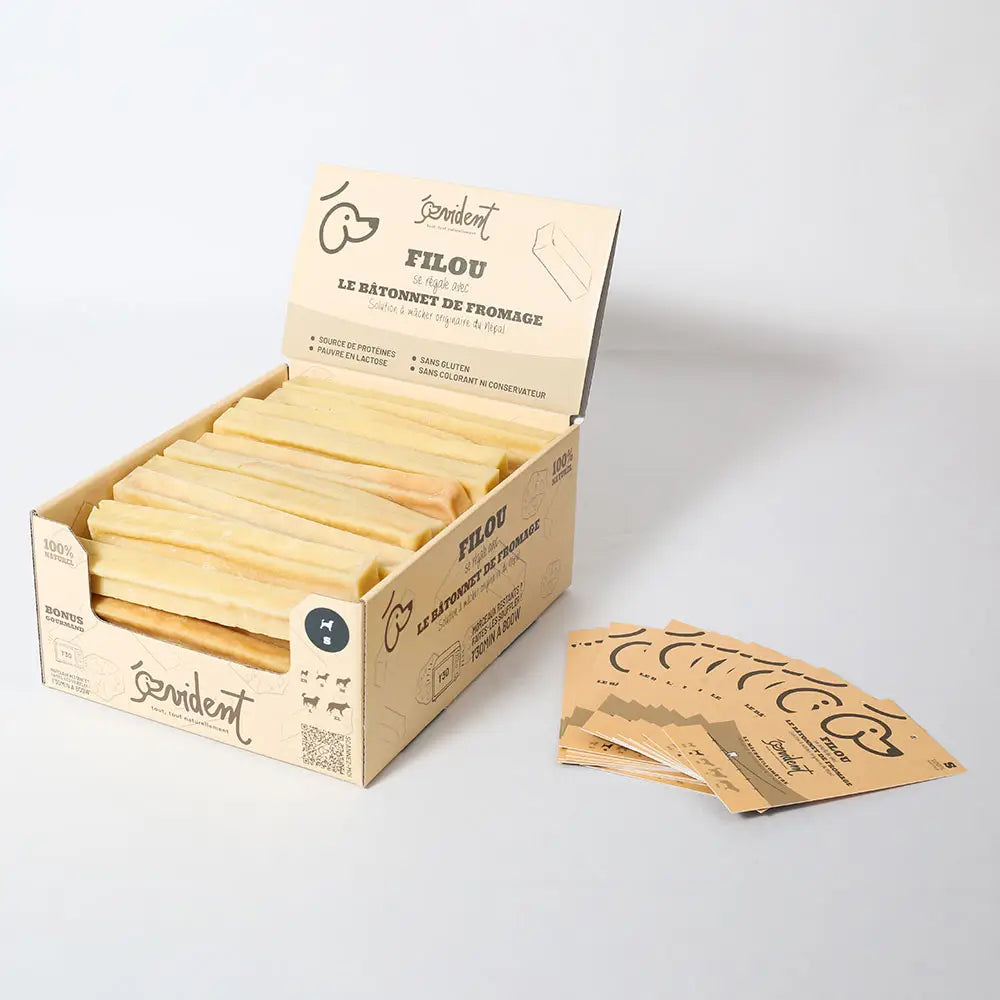 FILOU - Bâtonnets de fromage à mâcher pour chien - Toutoustore