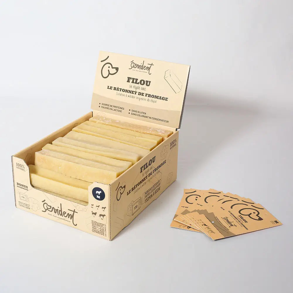 FILOU - Bâtonnets de fromage à mâcher pour chien - Toutoustore