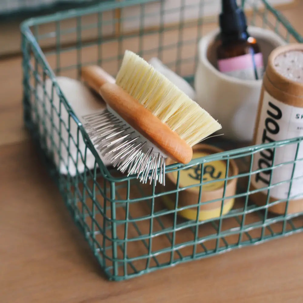 Brosse double face pour poils longs et mi-longs - Toutoustore