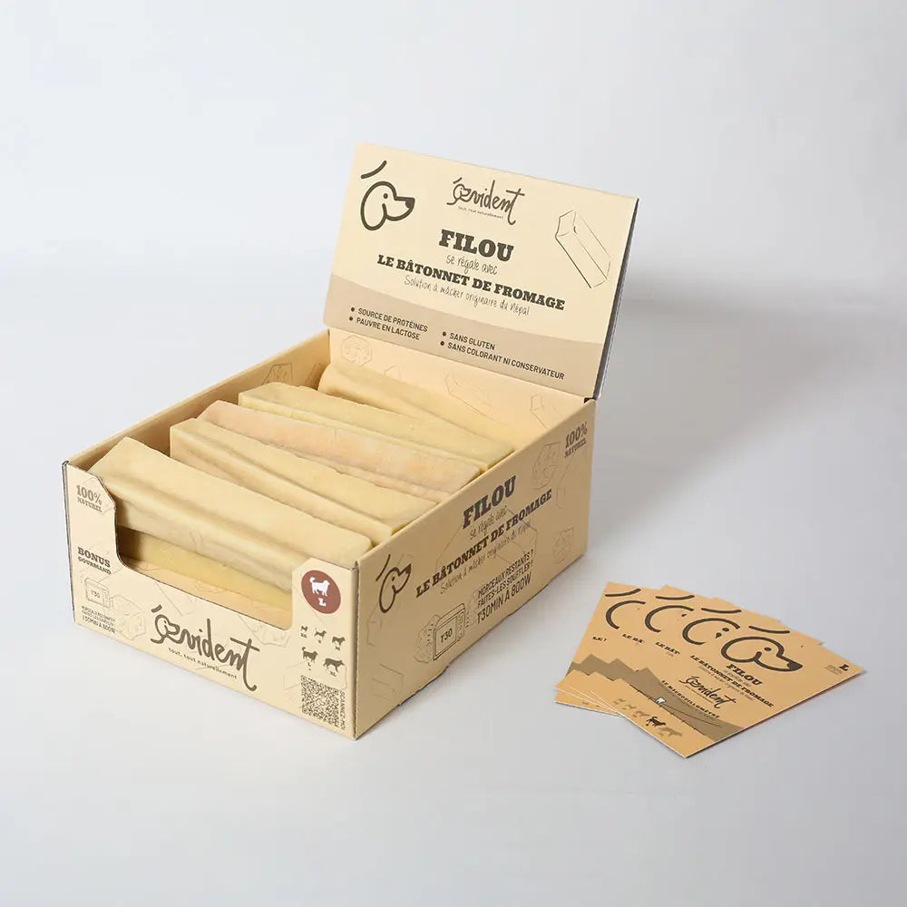 FILOU - Bâtonnets de fromage à mâcher pour chien - Toutoustore